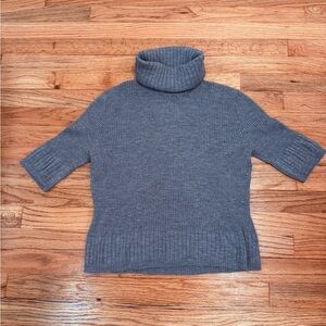 Faconnable Charcoal Cowl Neck Sweater